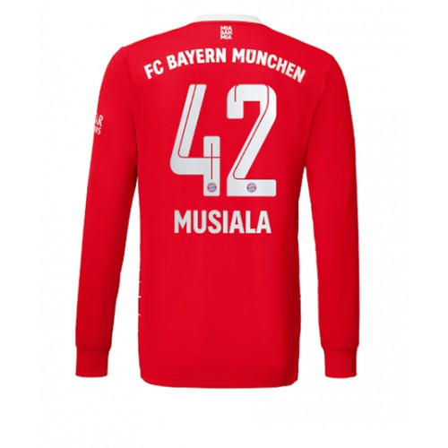Fotbalové Dres Bayern Munich Jamal Musiala #42 Domácí 2022-23 Dlouhý Rukáv